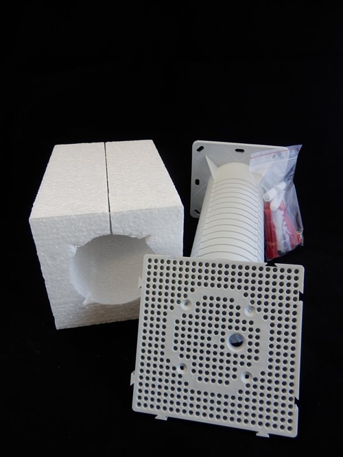 Fassadenadapter zu Aussenleuchten mit Montageplatte Rohr 70mm