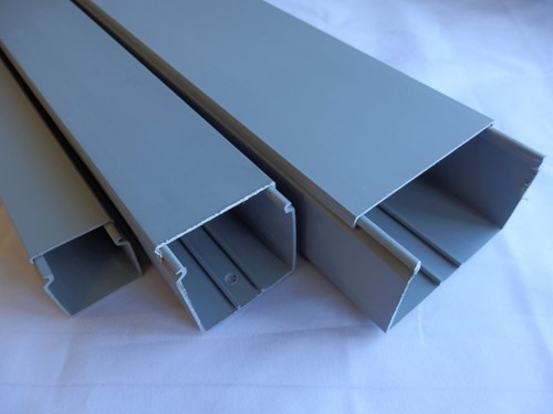 Kanal - B 40 x H 40 mm PVC grau