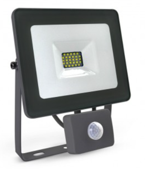 mini projecteur  LED 20 W  noir  avec  détecteur