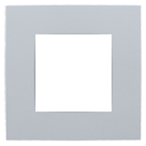 Plaque de recouvrement simple - intense sterling coated