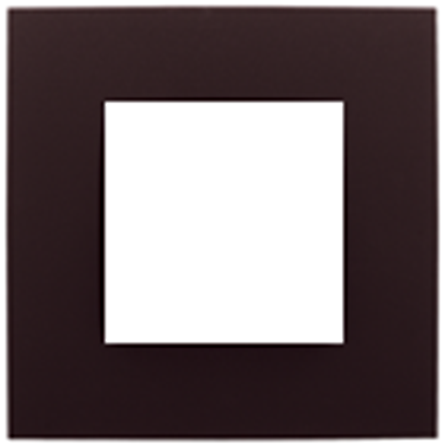 Abdeckplatte einzel - intense dark brown coated