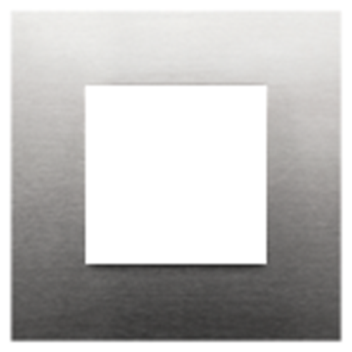 Plaque de recouvrement simple - stainless steel on anthracite