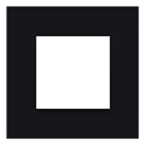Plaque de recouvrement simple - Niko Pure steel black coated