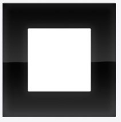 Abdeckplatte einzel - Niko Pure liquid black