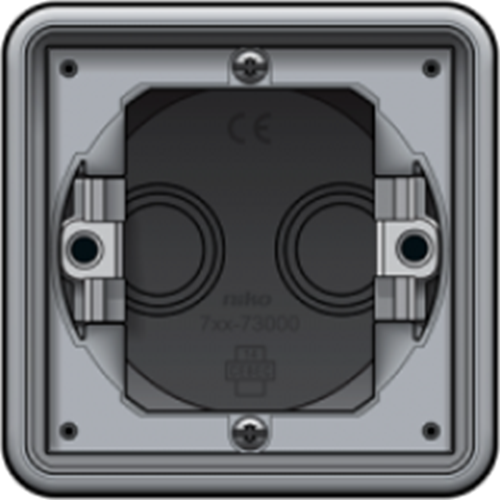 HY55 cadre d'encastrement IP55 pour H55 - gris