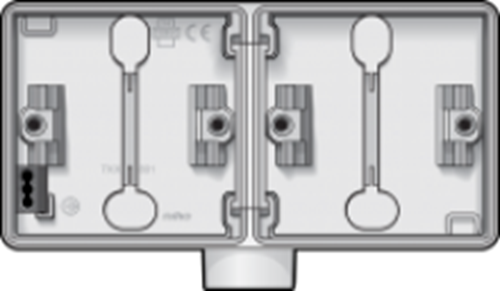 HY55 Boîte double - horizontale avec une entrée M20 - blanc