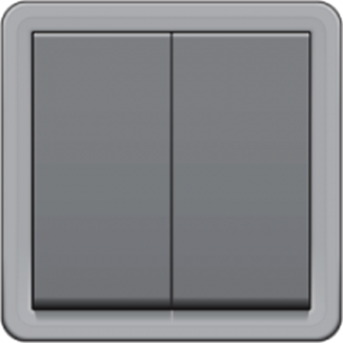 HY55  Drücker doppelt NO /NF - komplett - grau