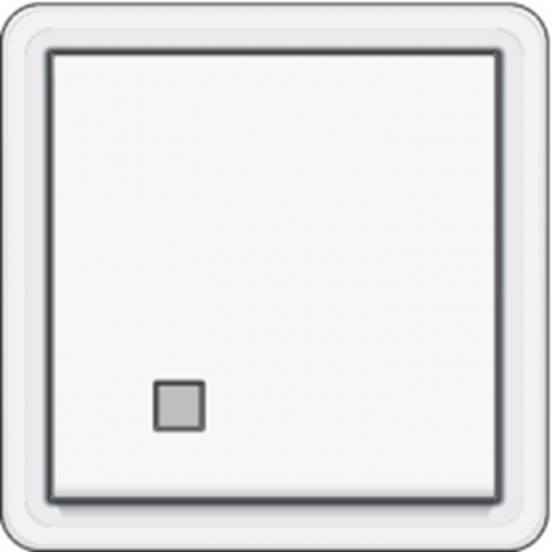 HY55  Bouton poussoir éclairable NO ou NF - app. complet - blanc