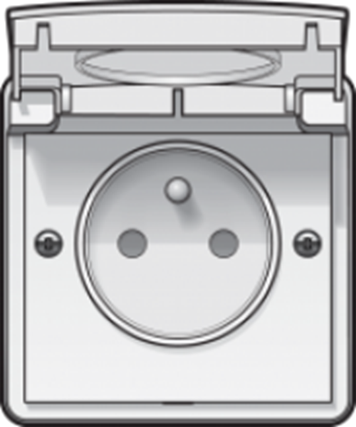 HY55 Steckdose 16A - weiss