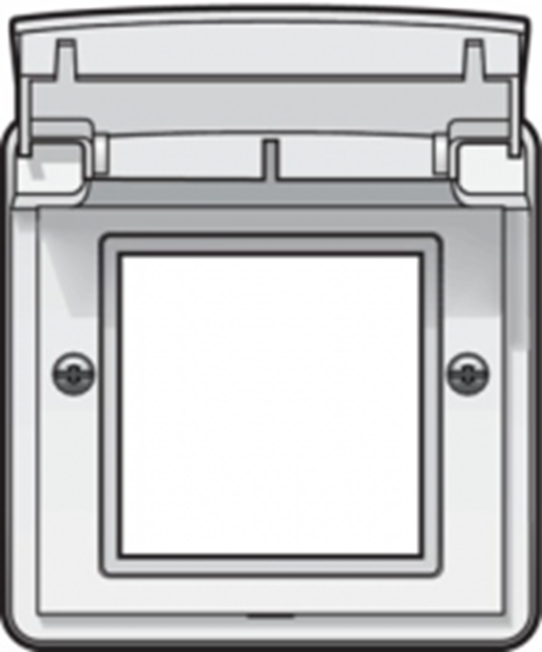 HY55 Adapterrahmen 45*45 - weiss