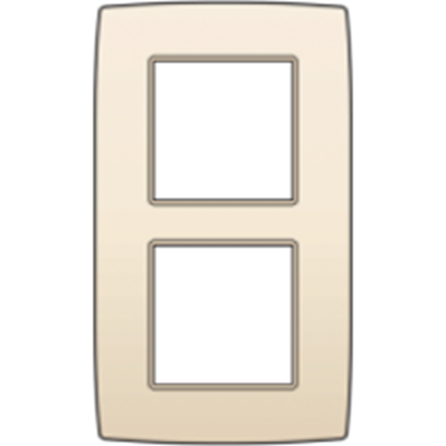 Plaque de recouvrement double 60mm -  NIKO Original cream