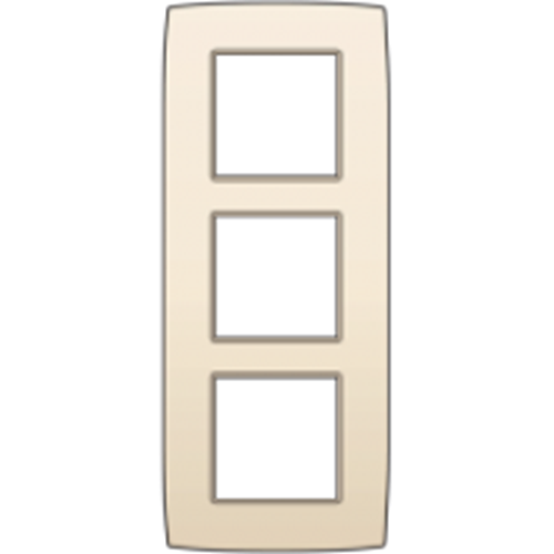 Plaque de recouvrement triple 60mm - NIKO Original  cream