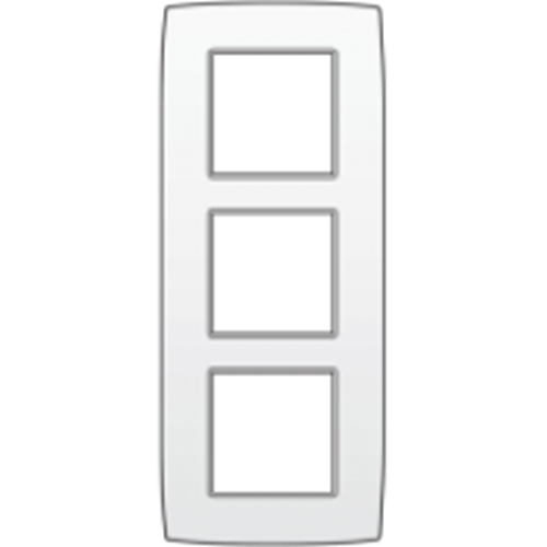 Abdeckplatte dreifach senkrecht 60mm - NIKO Original  weiss