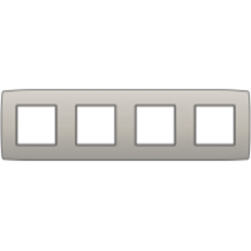Plaque de recouvrement quadruple 71mm - NIKO Original light grey