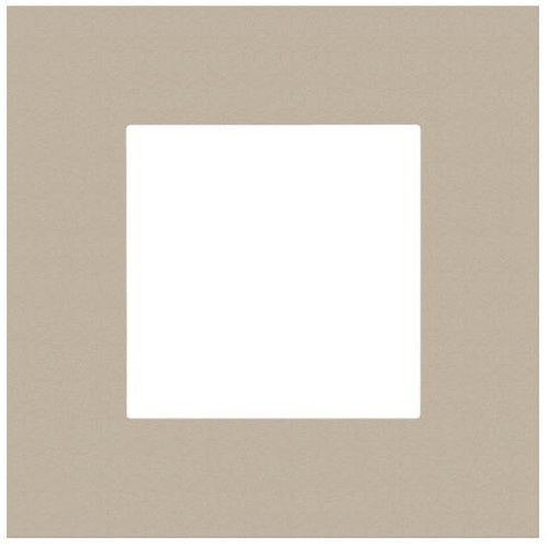 Plaque de recouvrement simple - Niko Pure steel champagne coated