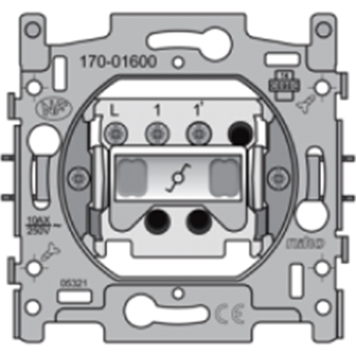 Socle interrupteur va-et-vient 10A