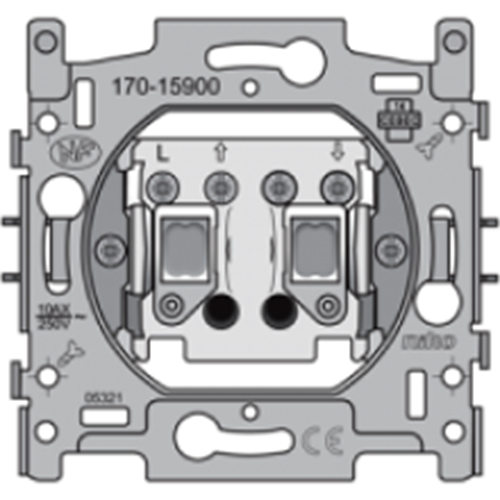 Socle bouton poussoir, verrouillage électronique