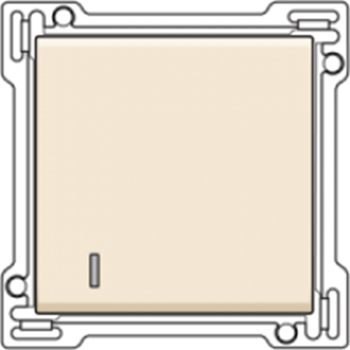 Set de finition avec petite voyante transparent - cream