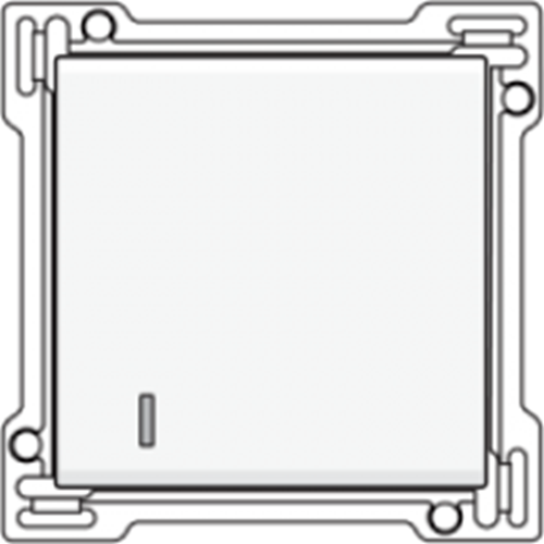 Set de finition avec petite voyante transparent - white