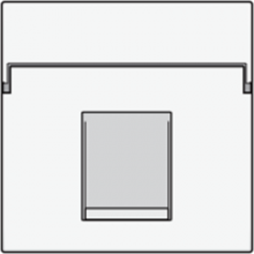 Set 1XRJ11 UTP/1xRJ45, plate - white