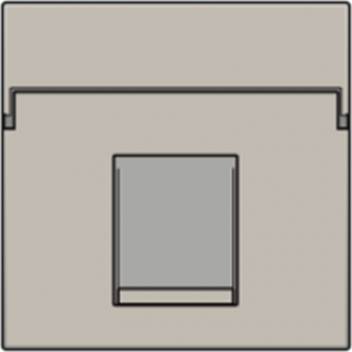 Set 1XRJ11 UTP, flach - light grey