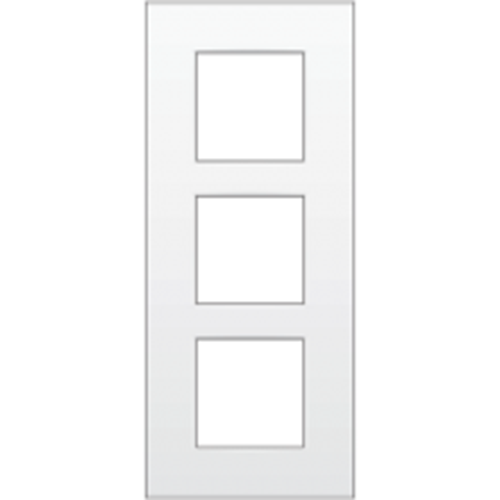 Plaque de recouvrement triple 60mm - Niko intense white