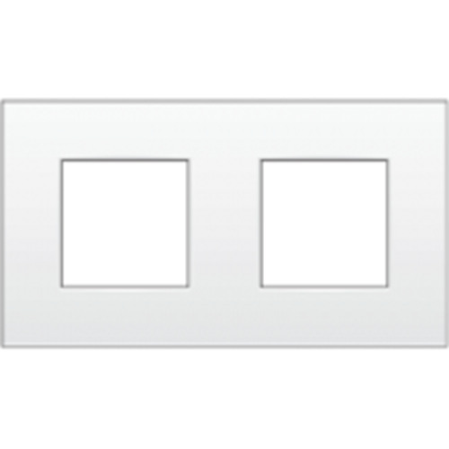 Plaque de recouvrement double 71mm - Niko intense white