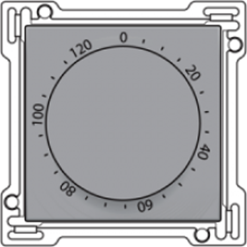 Zeitrelais zweipolig bis 120 Minuten - sterling coated