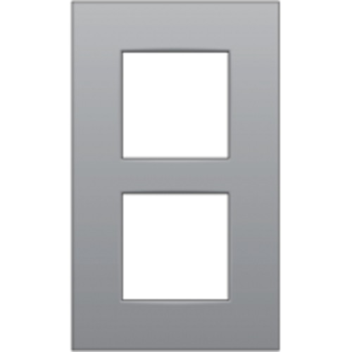 Abdeckplatte doppelt senkrecht 60mm - sterling