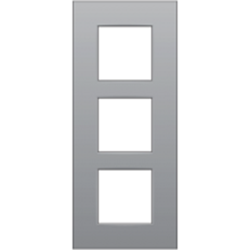 Plaque de recouvrement triple 60mm - sterling