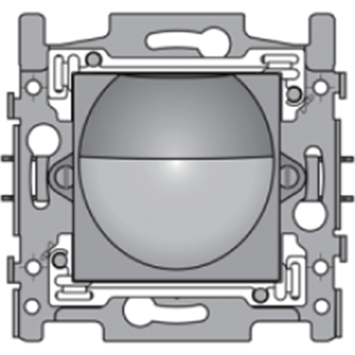 Détecteur de mouvement 180° - appareil complet 10A - sterling coated