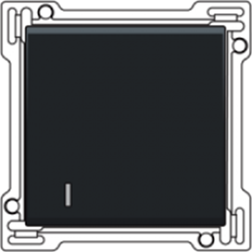 Set de finition avec petite voyante transparent - anthracite coated