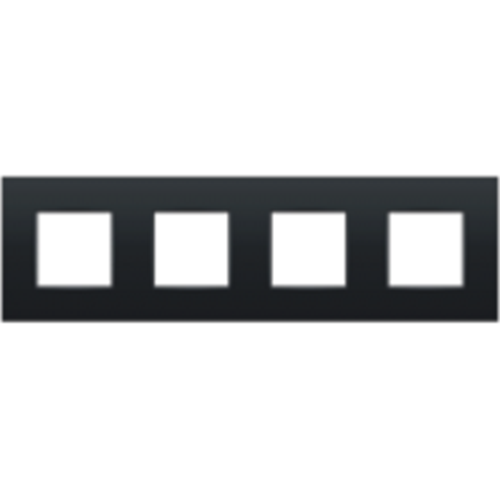Plaque de recouvrement quadruple 71mm - anthracite