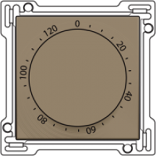 Zeitrelais zweipolig bis 120 Minuten - bronze