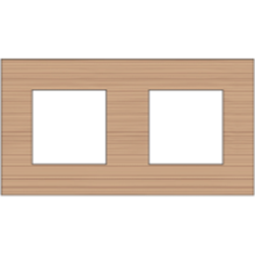 Plaque de recouvrement double 71mm - Niko Pure bamboo